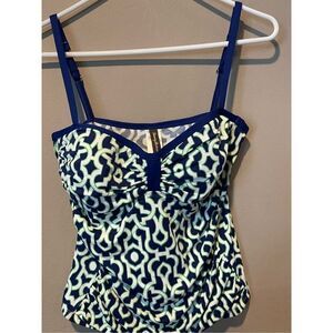 Tommy Bahama Malibu Medallion Tankini Blue sm/p